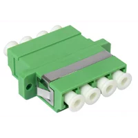 fiberadapter-lc-apcx4-quad-sm-9-125um-gronn
