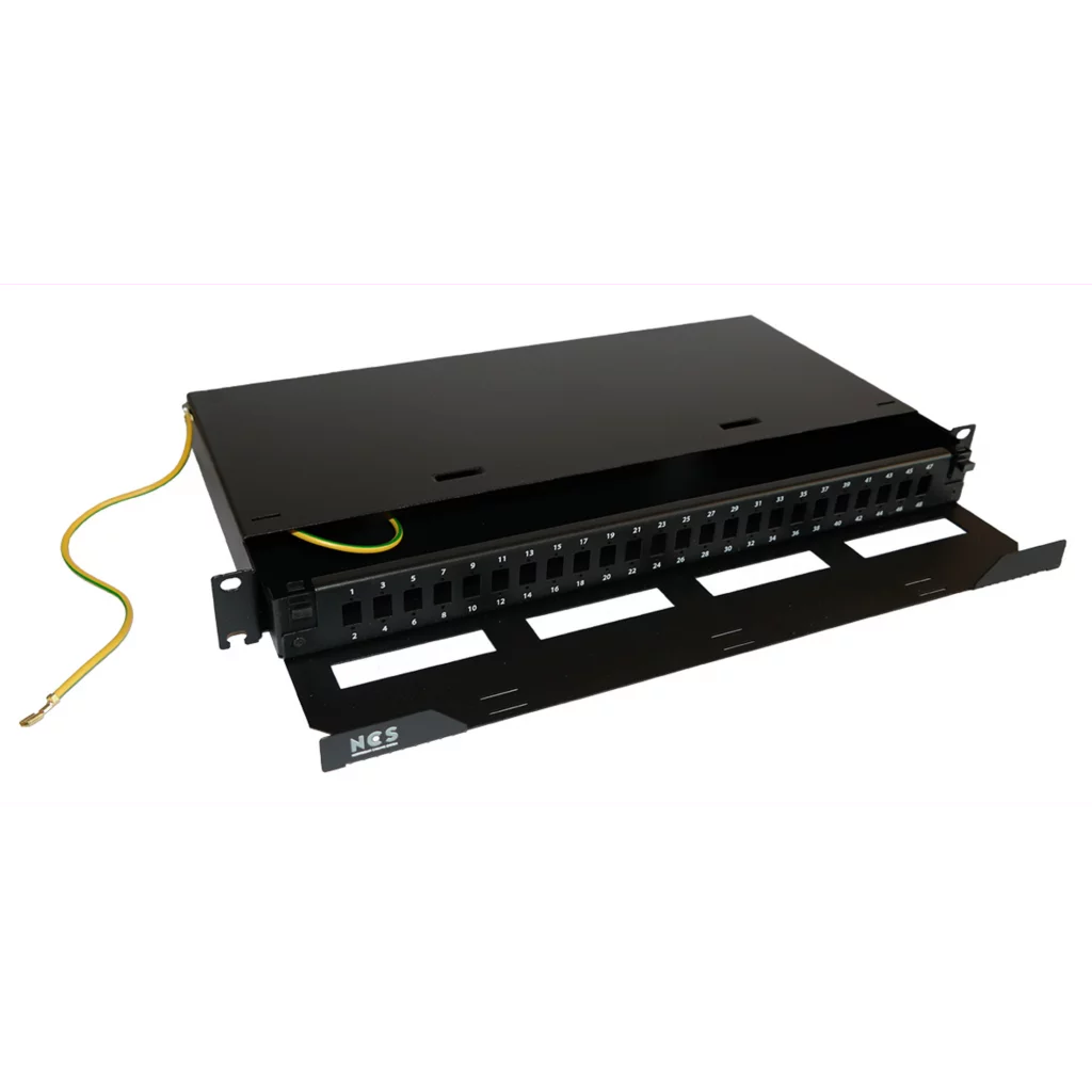 Fiberskuff 24xLC-D (SC) Sort 1U